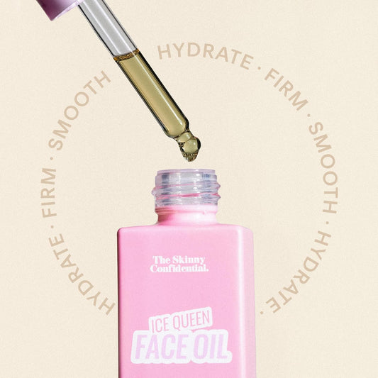 The Skinny Confidential Depuffing Face Oil - Lightweight Multi-Purpose Facial Moisturizer For Healthy Glowing Skin - Hydrates & Firms For Vibrant & Dewy Glow - Facial Serum For Fine Lines & Wrinkles