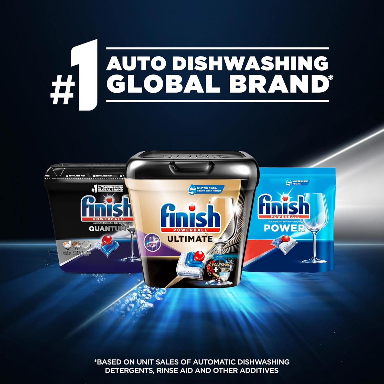 Finish Quantum Dishwasher Pods, No Pre-Rinse Dishwasher Detergent Soap Removes 24Hr Dried-On Stain And Grease, Leaving A Virtually Spotless Shine, 84 Count : Health & Household