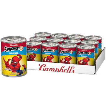 Spaghettios Original Marvel'S Spider-Man Shaped Canned Pasta, 15.8 Oz Can (Pack Of 12)