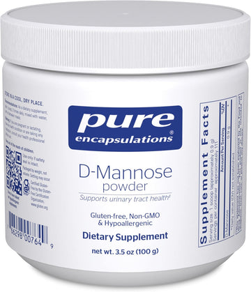 Pure Encapsulations D-Mannose Powder - For Urinary Tract Support - Urinary Tract Support & Bladder Health* - Easy Dissolve Powder - Non-Gmo & Vegan - 3.5 Oz