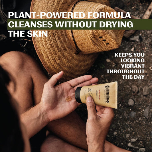 Thrive Natural Care Face Wash Gel for Men & Women - Daily Facial Cleanser with Anti-Oxidants & Unique Natural Ingredients for Healthier Skin Care - Vegan