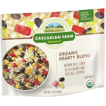 Cascadian Farm Organic Frozen Hearty Blend With Brown Rice, Corn, Black Beans And Red Bell Pepper, 12 Oz