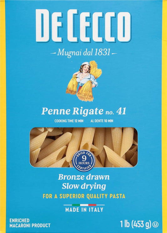 De Cecco Farfalle No. 93 Pasta, 16 Oz, Authentic, Slow Dried, Made With Durum Wheat, Versatile Pasta For Sauces & Recipes, Made In Italy