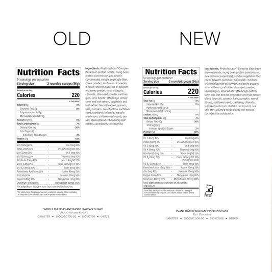 Isagenix Plant-Based Isalean Protein Shake - Energy Powder With Whole-Food Sourced Vitamins - Supports Lean Muscle Growth & Healthy Metabolism - Rich Chocolate, 27.2 Oz (14 Servings)