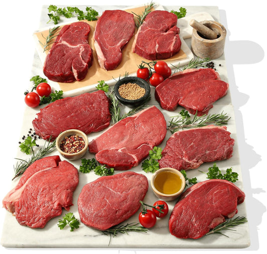 Musclefood Heritage Beef Rump Steaks (10 X 170G Steaks) | 21-Day Matured | 10 Steaks |