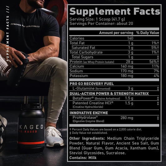 Post Workout Protein Powder, Re-Kaged Whey Protein Powder, Great Tasti