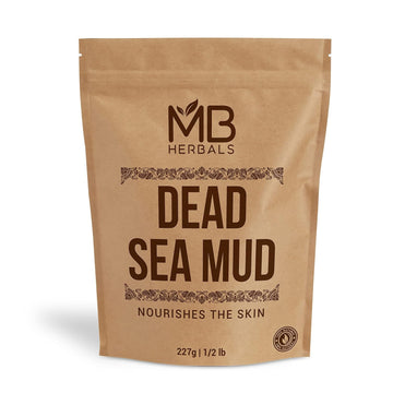 Mb Herbals Dead Sea Mud 227 Gram | Half Pound | For Face Packs And Soap Making | Nourishes & Exfoliates The Skin | Dry Clay Powder