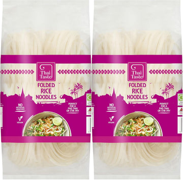 Thai Taste Folded Rice Noodles (200G) - Pack Of 2