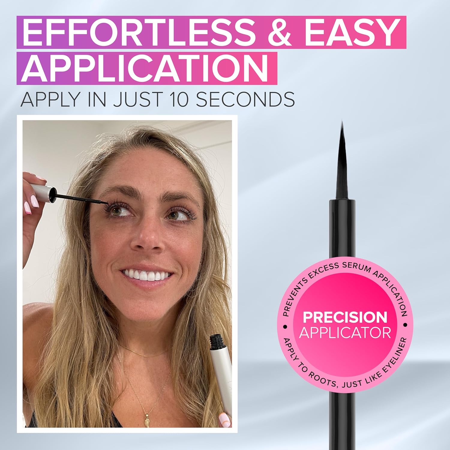 NYK1 CONCENTRATED Eyelash Growth Serum (XL - 8ml) LashForce Eyelash Serum For Growth And Thickness - Eye Lash Serums For Easy Application And Long Lasting Results For Fuller And Longer Lashes : Amazon.co.uk: Beauty