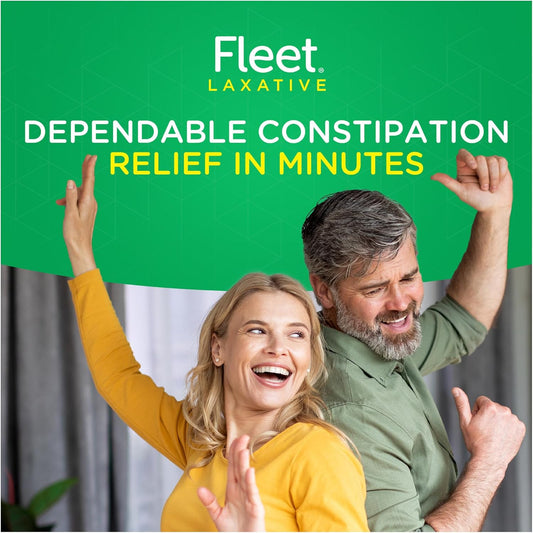 Fleet Laxatives, Bisacodyl Enema For Adult Constipation Relief, Prefilled Enema Kit For Fast Acting Constipation Relief, 1.25 Fl Oz