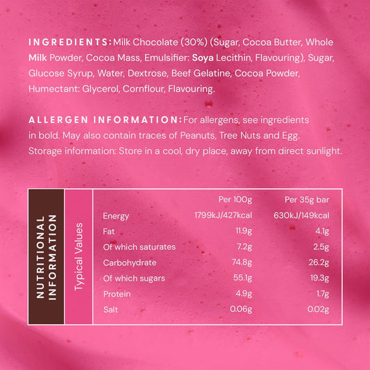 Mallow & Marsh Chocolate Marshmallow Bar - Multipack 12 X 35 G