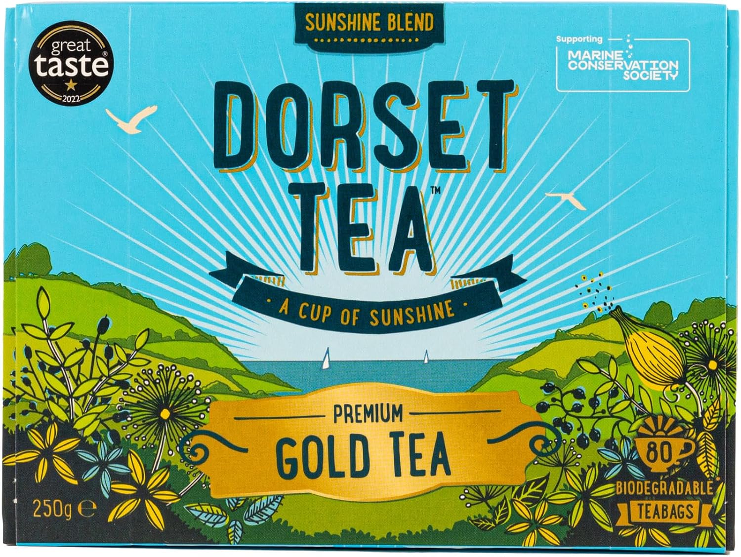Dorset Tea Sunshine Blend 480 Tea Bags (6 Boxes of 80 Tea Bags) : Amazon.co.uk: Grocery