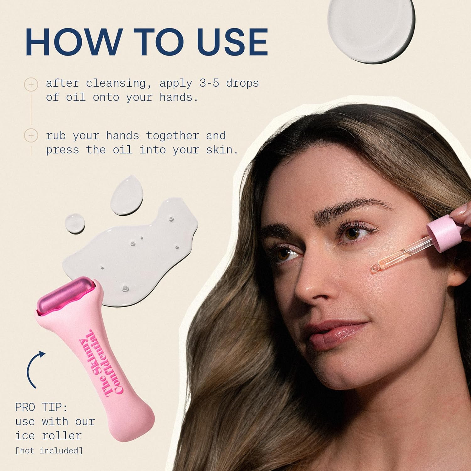 The Skinny Confidential Depuffing Face Oil - Lightweight Multi-Purpose Facial Moisturizer For Healthy Glowing Skin - Hydrates & Firms For Vibrant & Dewy Glow - Facial Serum For Fine Lines & Wrinkles : Beauty & Personal Care