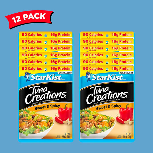 Starkist Tuna Creations, Sweet & Spicy, 2.6 Oz, Packaging May Vary, Pack Of 12