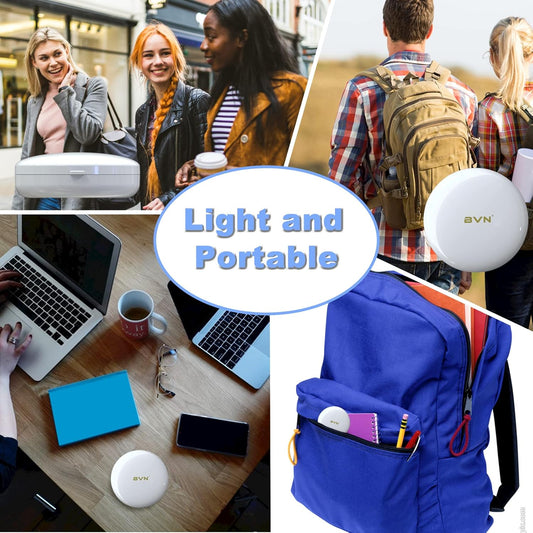 Bvn Retainer Case With Mirror - Denture, Orthodontic, Braces, Mouth Guard, Teeth Aligner, Night Guard Container Storage Holder - White