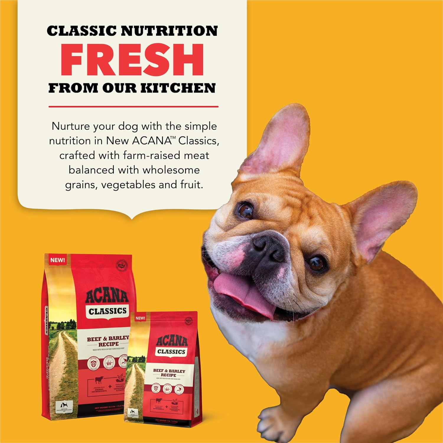 ACANA Classics Beef & Barley Recipe 4lb : Pet Supplies