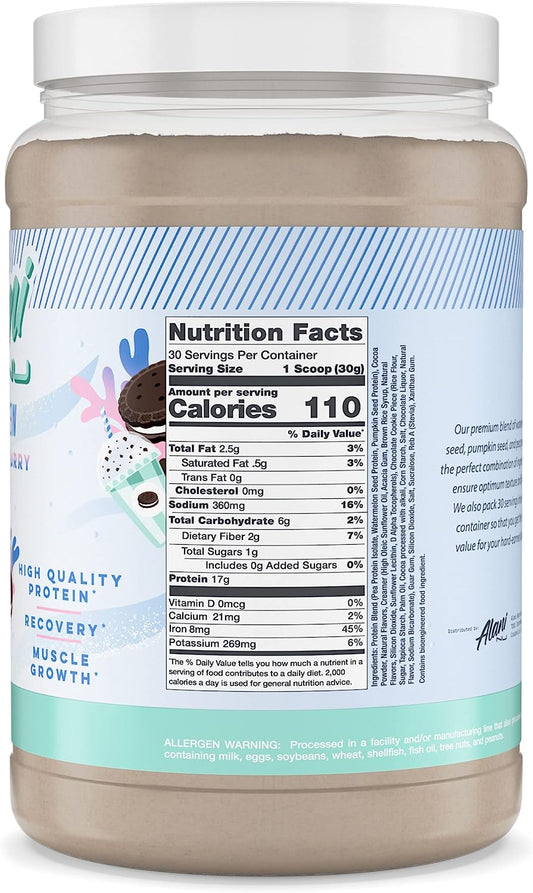 Alani Nu Plant-Based Protein Powder Frosted Flurry | 17G Vegan Protein | Meal Replacement Powder | No Sugar Added | Low Fat, Low Carb, Dairy Free, Pea Protein Isolate Blend | 30 Servings