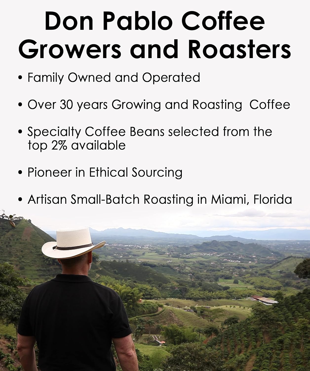 5Lb Don Pablo Signature Blend - Medium-Dark Roast - Whole Bean Coffee - Low Acidity - 5 Pound (5 Lb) Bag