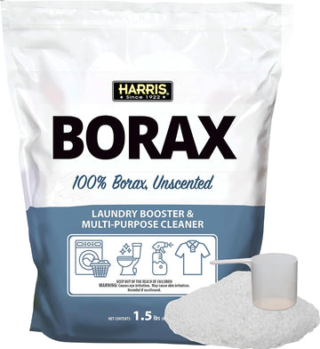 Harris Borax Powder Laundry Booster And Multipurpose Cleaner, 1.5Lb (Unscented)