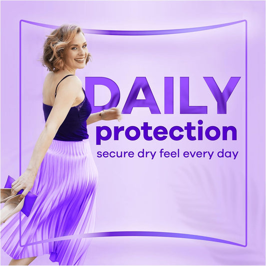 Always Daily Protect Extra Long Panty Liners 38 Liners, Odour Lock, Comfortable With Side Protection Barriers
