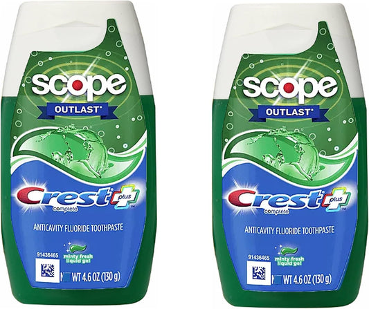 Crest Complete Whitening Plus Scope Tartar Control Toothpaste, Minty Fresh Liquid Gel, 4.6 Oz (130G) - 3