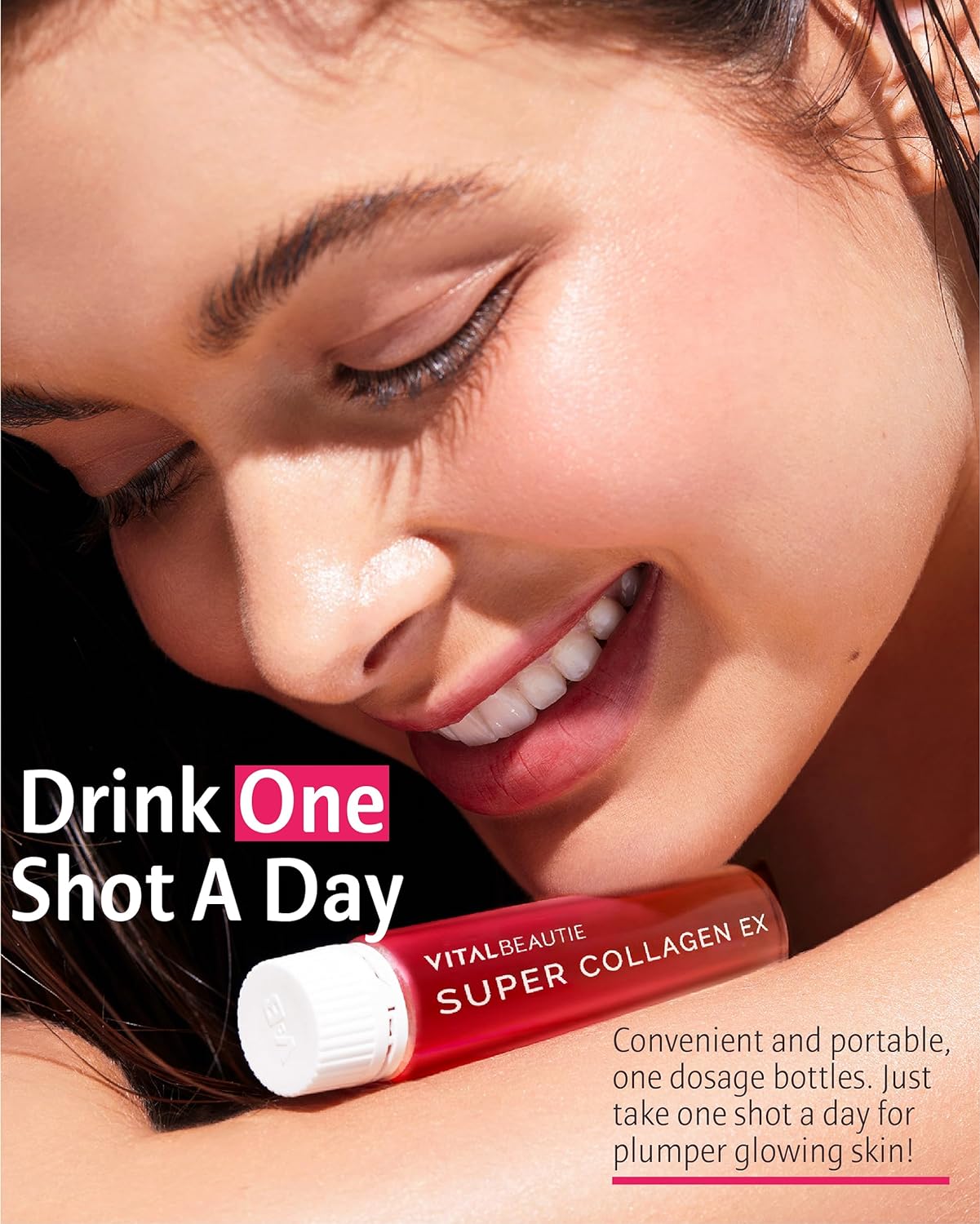 VITALBEAUTIE Super Collagen EX (Liquid Marine Collagen) Containing Biotin, Vitamin C, Hyaluronic Acid, L-Glutathione by AMOREPACIFIC Korean Skincare - 28 Servings : Health & Household