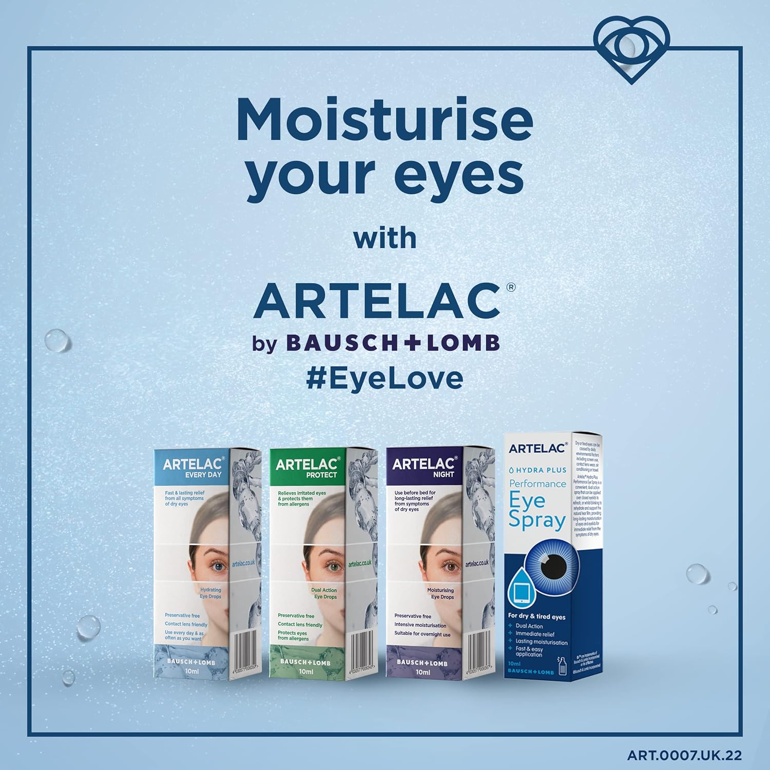Artelac Dry Eye Spray, Hydra Plus Performance, Dry Eyes Treatment, Immediate Relief Eye Spray for Tired Eyes, Preservative Free Mist, Allergy Relief, Works with Blepharitis Treatment, 10ml : Amazon.co.uk: Health & Personal Care