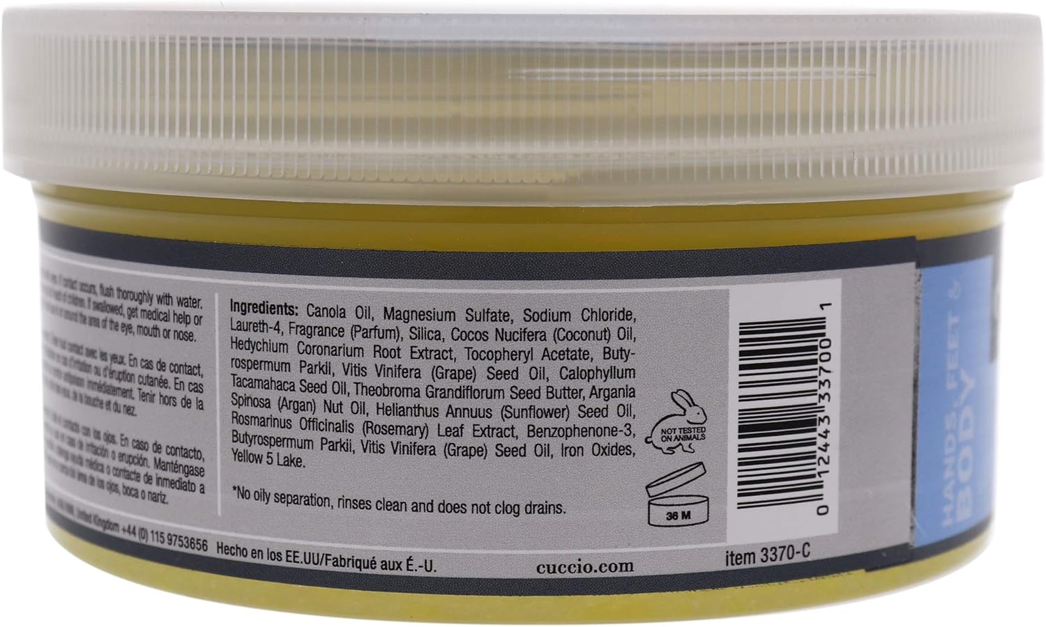 Cuccio - Sea Salt Scrub - Coconut and White Ginger - for Women - Scrub - 19.5 oz : Amazon.co.uk: Beauty