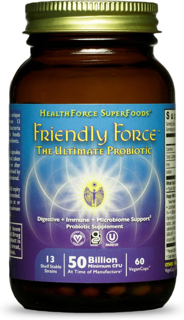 Healthforce Superfoods Friendly Force - Capsules - 120 Vegan Capsules