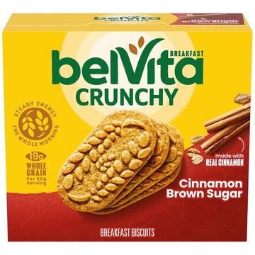 Belvita Cinnamon Brown Sugar Breakfast Biscuits, 5 Packs (4 Biscuits Per Pack)