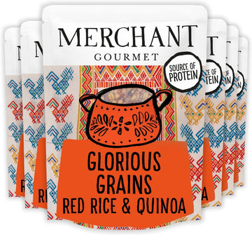 Merchant Gourmet Mixed Case, 9 X 250G Ready-To-Eat Beluga Lentils & 9 X 250G Glorious Grains, Vegan & High Fibre Pouches, Ready In Minutes