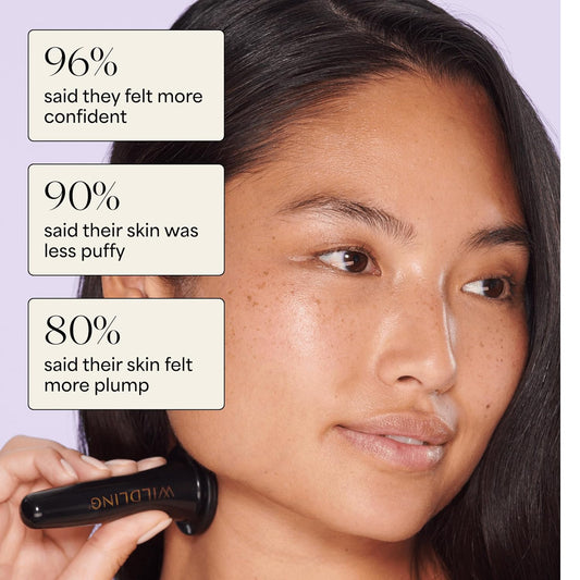 Wildling Lumin Cupping Set I Facial Cupping Tools To Decrease Puffiness, Increase Collagen Production, Sculpt Cheeks + Chin, Detox + Clear Breakouts