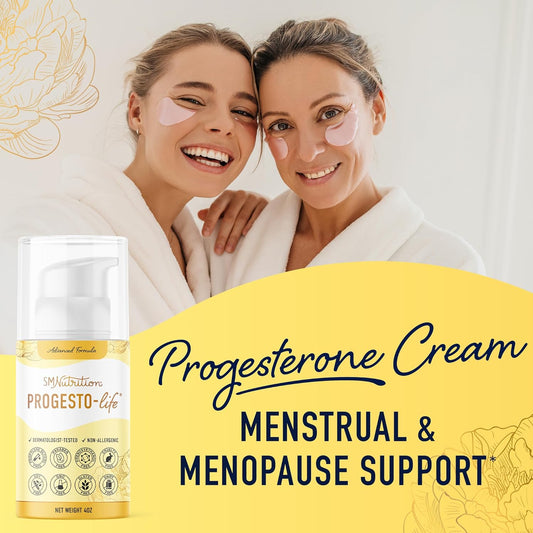Progesterone Cream For Women – Bioidentical 2000Mg, Paraben-Free, 96 Servings (Progestolife)