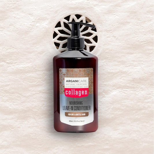 Arganicare | Collagen Range | Nourishing Leave-On Care | Collagen | Restores, Repairs & Regenerates | Thick, Strong & Resistant Hair | High Hydration | Fine & Volumeless Hair | 400Ml