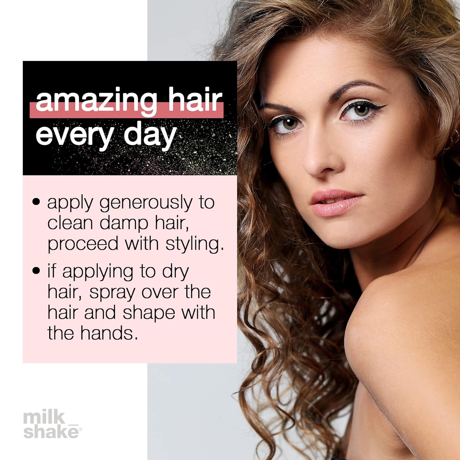 milk_shake Lifestyling Amazing Curls & Waves Curl Refresher Spray for Curly Hair, 6.8 Fl Oz : Beauty & Personal Care