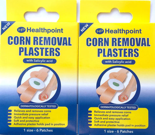 Healthpoint Corn Plasters With Salicylic Acid Relieves And Removes Corns 1 Size 12 Patches Total