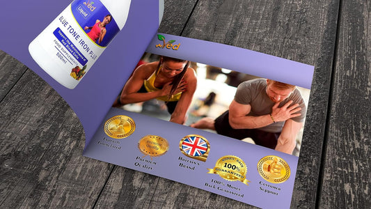 Ved Natural Liquid Iron Supplement, Mix Fruit Flavour With Vitamin C, High Absorption, Enhances Energy And Boost Immunity, Men Women, Gentle On The Stomach, 25 Day Supply