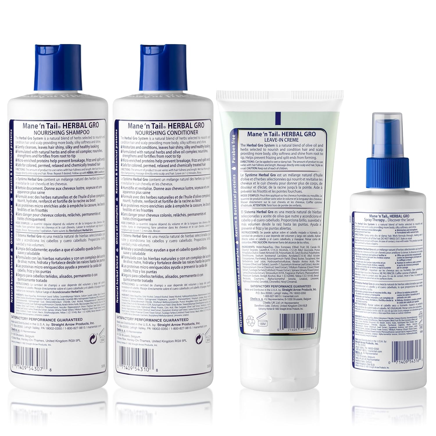 Herbal Gro 4Pc Shampoo Kit Includes Herbal Gro Shampoo 12Oz Herbal Gro Conditioner 12Oz Spray Therapy 4Pc And Creme Therapy : Shampoo And Conditioner Sets : Beauty & Personal Care