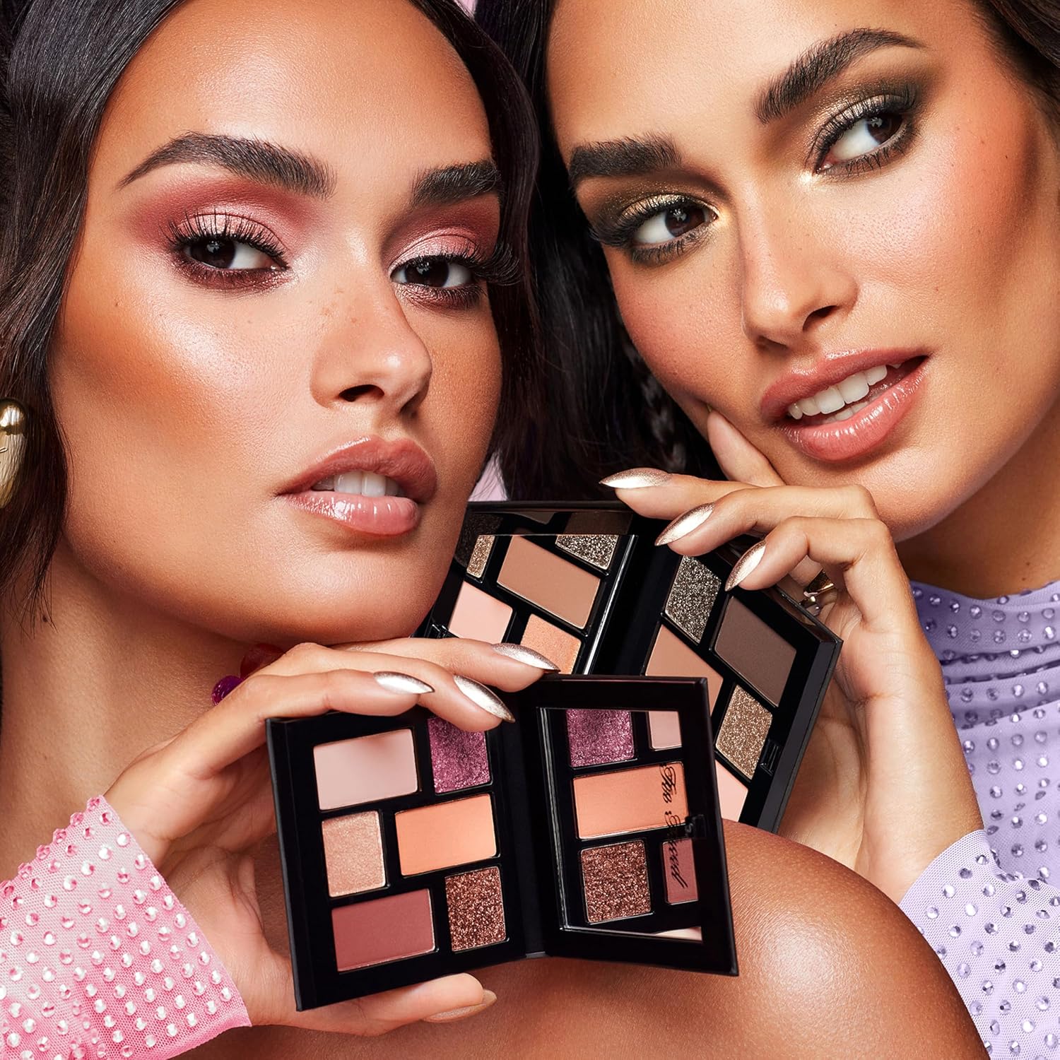 Too Faced Born This Way Natural Nudes Mini Eye Shadow Palette | High Pigment + Shimmer, 0.2 Oz. Warm Ember Nudes