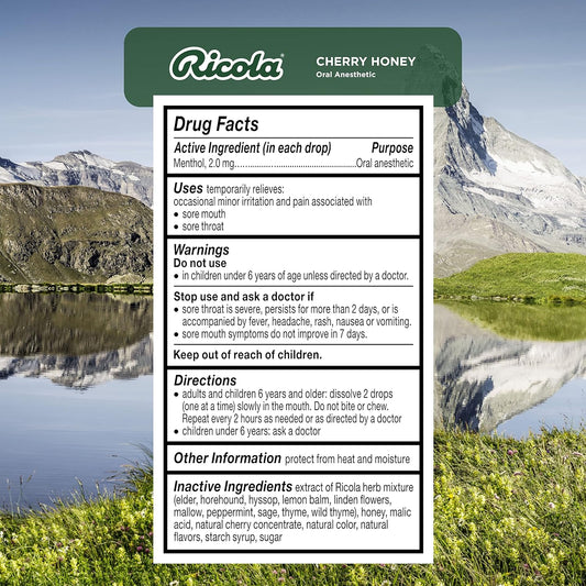 Ricola Cherry Honey, 24ct, Pack of 3