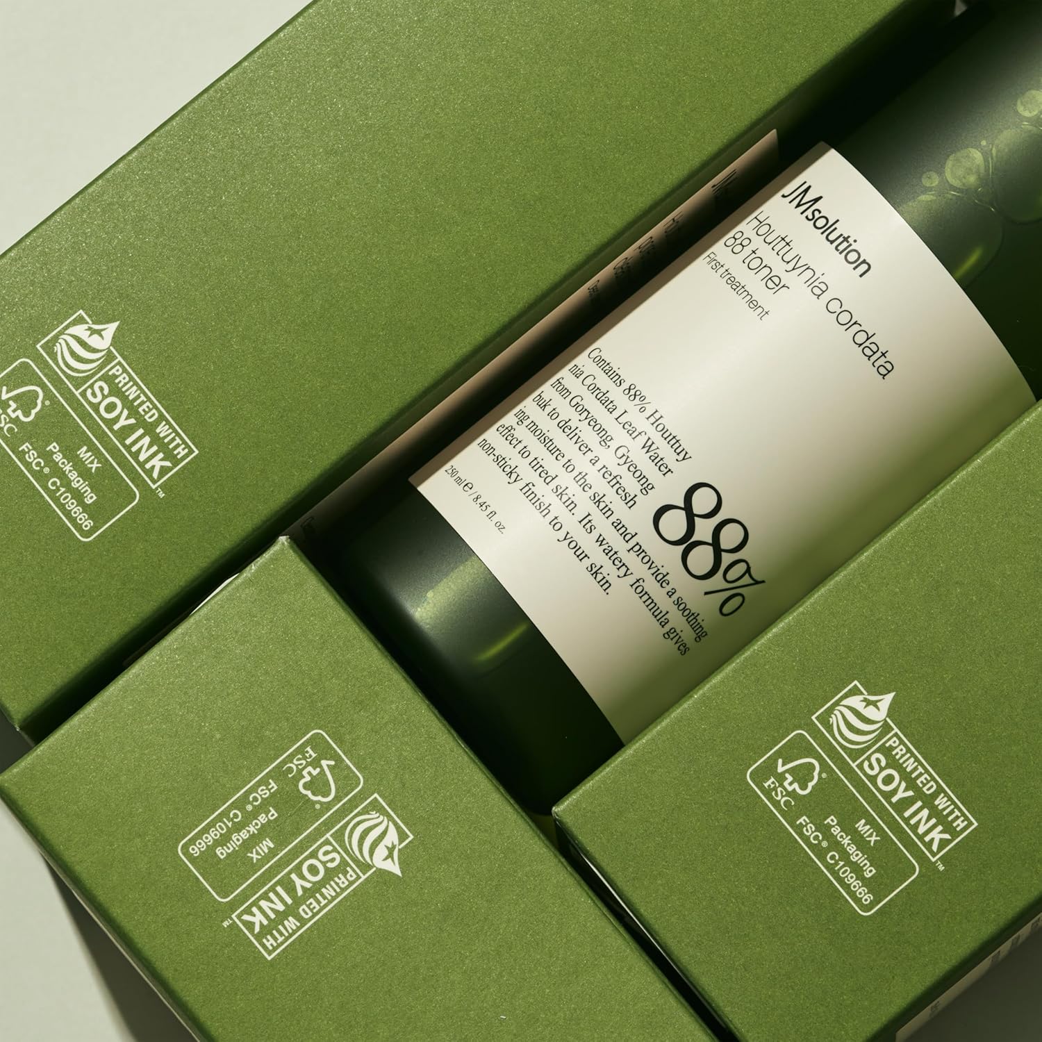 Jmsolution Skin Care Bundle- Heart Leaf Toner With Marine Luminous Pearl Deep Moisture Facial Mask