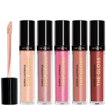 Revlon Super Lustrous Lip Gloss, Non-Sticky, Hydrating, High Shine Finish, 203 Lean In, 0.13 Oz