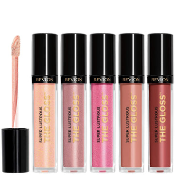 Revlon Super Lustrous Lip Gloss, Non-Sticky, Hydrating, High Shine Finish, 207 Pink Sky, 0.13 Oz