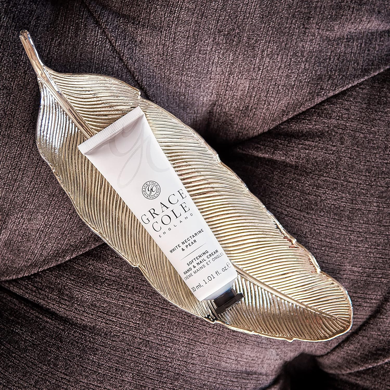 Grace Cole White Nectarine & Pear Moisturising Hand and Nail Cream 30ml - Essential Oils - Vegan and Cruelty Free, No SLS or Parabens - Made In England : Amazon.co.uk: Beauty