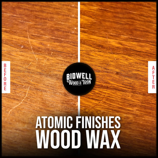 Atomic Finished Wood Wax Multipurpose Natural Wax Premium Quality Beeswax Furniture Polish And Cleaner 6 Oz