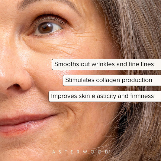 Asterwood Bakuchiol Serum For Face - Retinol Alternative - Plumping, Anti-Aging, Wrinkle Reducing - Fragrance-Free - 2 Fl Oz