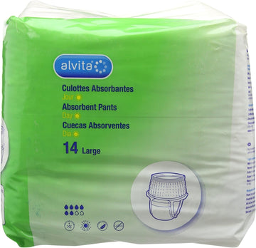 Alvita Incontinence Absorbent Day Pant Super Large X 14 Pants