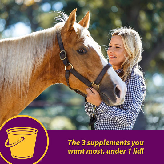 Horse Health Joint Combo Hoof & Coat, Glucosamin, Chrondroitin, Vitamin C, Msm, Biotin, Lysine, Zinc, Omega 3 And 6 Fatty Acids, 64 Day Supply