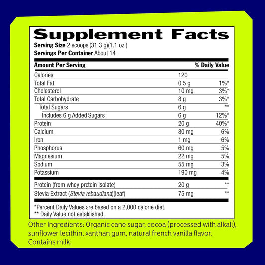 Biochem 100% Whey Isolate Protein - Chocolate - 15.4 Oz - Buy 1 Get 1 Free - Pre & Post Workout - Meal Replacement - Keto-Friendly - 20G Of Protein - Easily Digestible - Refreshing Taste - Easy To Mix