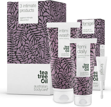 3 Products For Intimate Care | Helps Reduce Dryness, Itching & Redness | Inside The Kit: Intim Wash 200Ml + Femi Daily 100Ml + Femigel 5X5Ml | Australian Bodycare